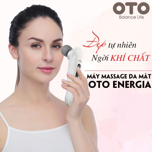 Máy massage mặt chống lão hóa nóng lạnh OTO Energia EG-700 (màu bạc)